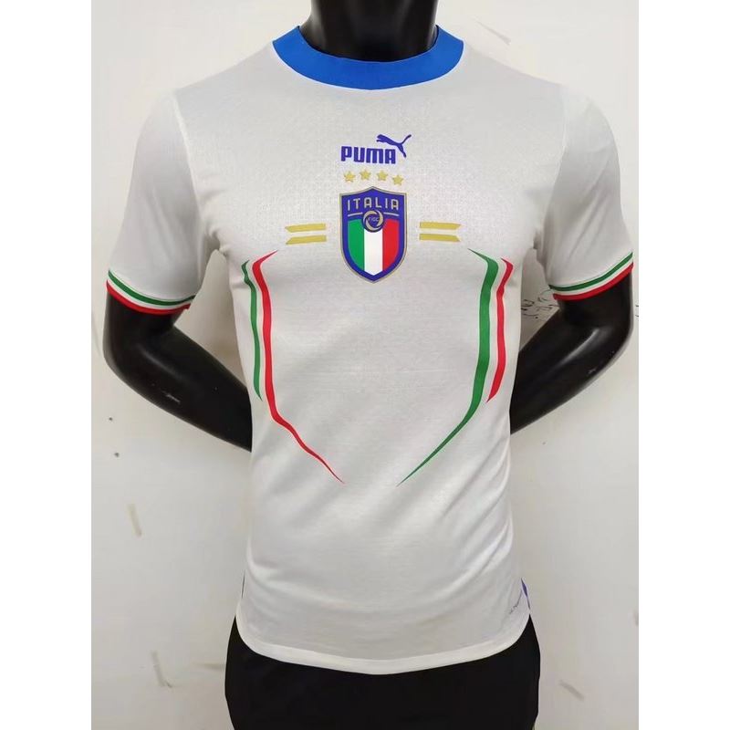 2022 Italy away white jacquard - Click Image to Close